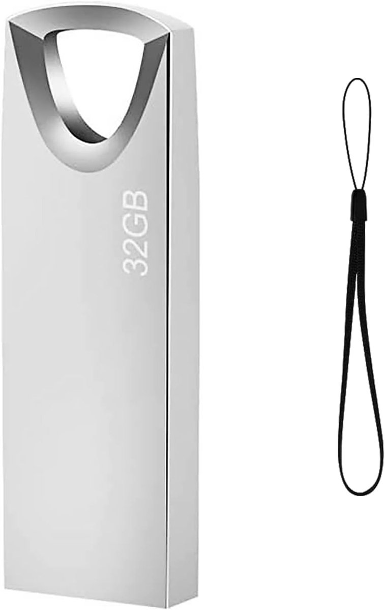 USB Stick 32GB Metaal Waterdicht - Compacte Flashdrive voor PC en Laptop