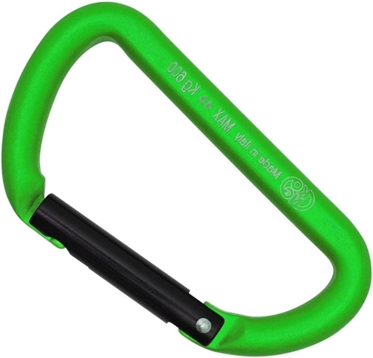 Mini Karabijnhaak - Sleutelhanger Clip - Accessoires Bevestigen - D-Vorm Ontwerp - 8.89 x 5.33 cm - Groen/Zwart