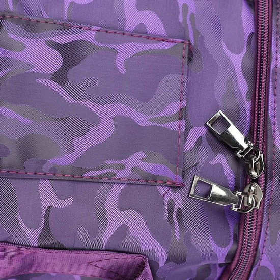 Dubbele Rits Klankschaal Tas - Muziekschaal Case met Handvat - Kristallen Schaal Opbergtas - Klankschaal Draagtas (10 inch puur paars) van MOEVERT — afbeelding 3