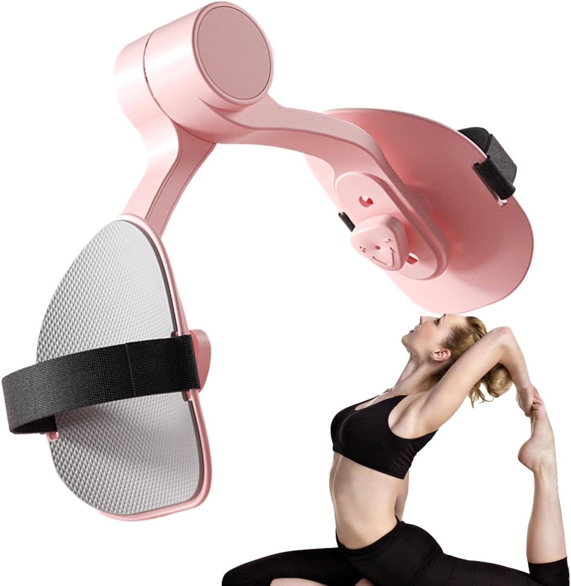 Bekkenbodem Trainer - Binnenbeen Trainer - Spierversterking - Dubbelzijdige Demping - 22 x 14.5 x 6.5 cm - Roze