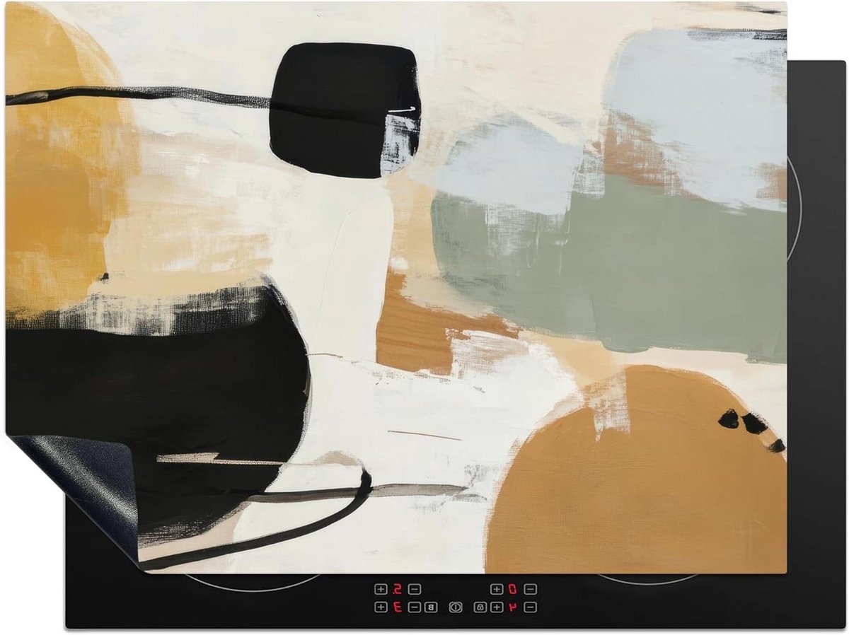 Inductie Beschermer - Kookplaat Mat - Keuken Decoratie - Unieke Foto Print - 71x52cm - Abstract