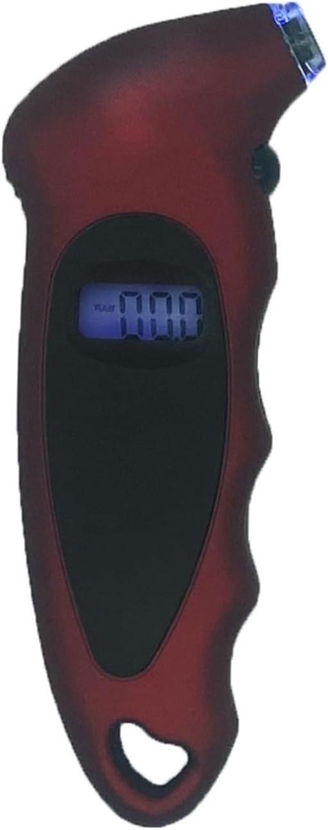 Bandenspanningsmeter - Digitale meter - Bandenonderhoud - Hoge precisie - 150 PSI - Rood