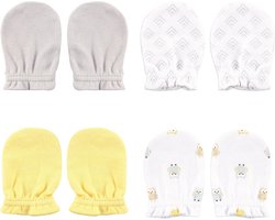 Luvable Friends Ladies Scratch Mittens, owl, One Size