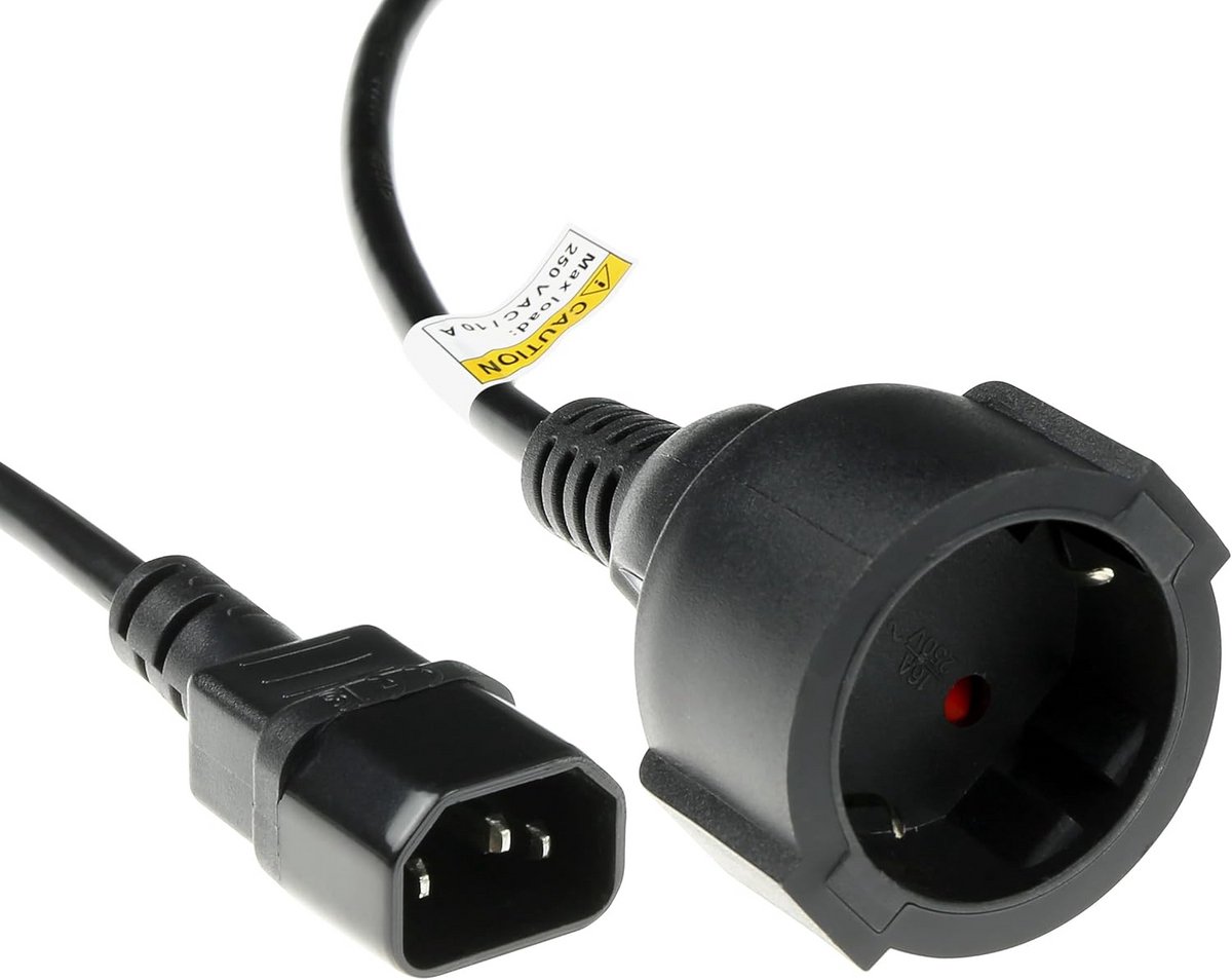 ACT AK5219 electriciteitssnoer Zwart 0,6 m C14 stekker netstekker type F (AK5219) merk