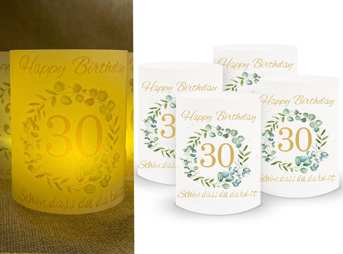 MTTproducts- Tafellicht Decoratie - 16 Stuks Lichthoesjes - Theelicht Houder - Windlicht - Kaarsen - Feest Tafeldecoratie