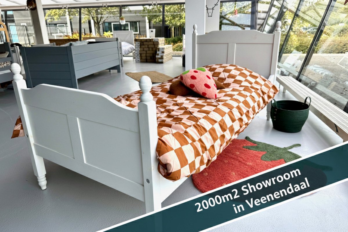 Rockwood® Kinderbed Amalia wit met lattenbodem Naturel