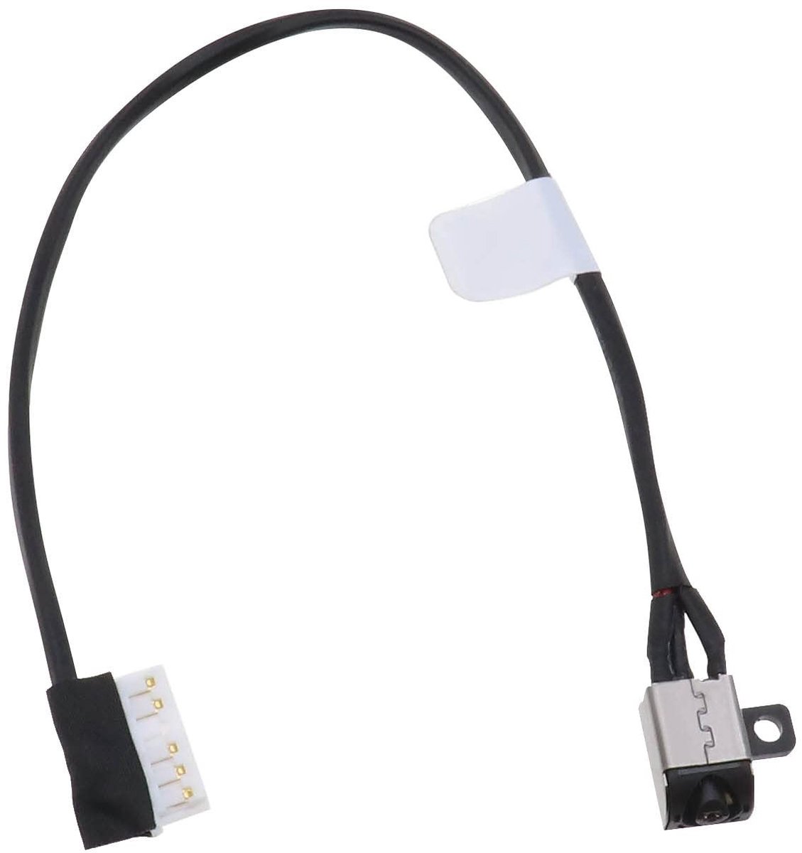 Dailygoods - Dailygoody - DC Power Jack Kabel - Vervangingskabel - Zwart - Oplaadconnector - Flexibel - Geschikt voor Dell Inspiron 15 5000 Serie