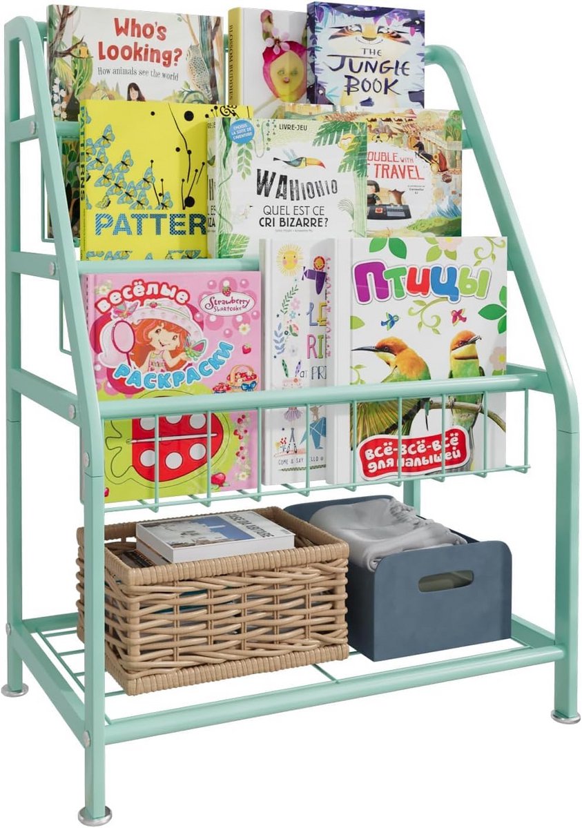 Boekenrek Kind - Boekenkast Kinderkamer - Wandrek - Organisatie