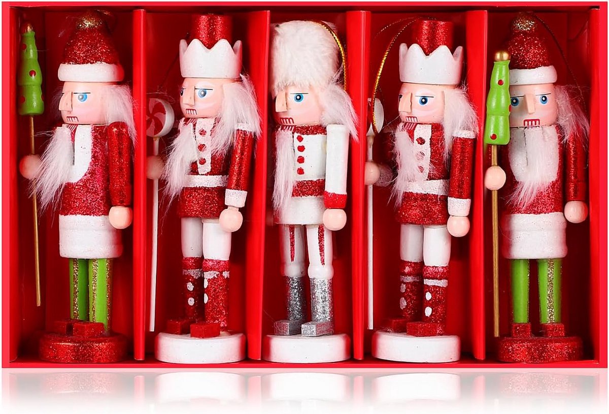 Notenkraker Kerstdecoratie - Beeld Voor Binnen - Pop Woonkamer - Hout - Festief
