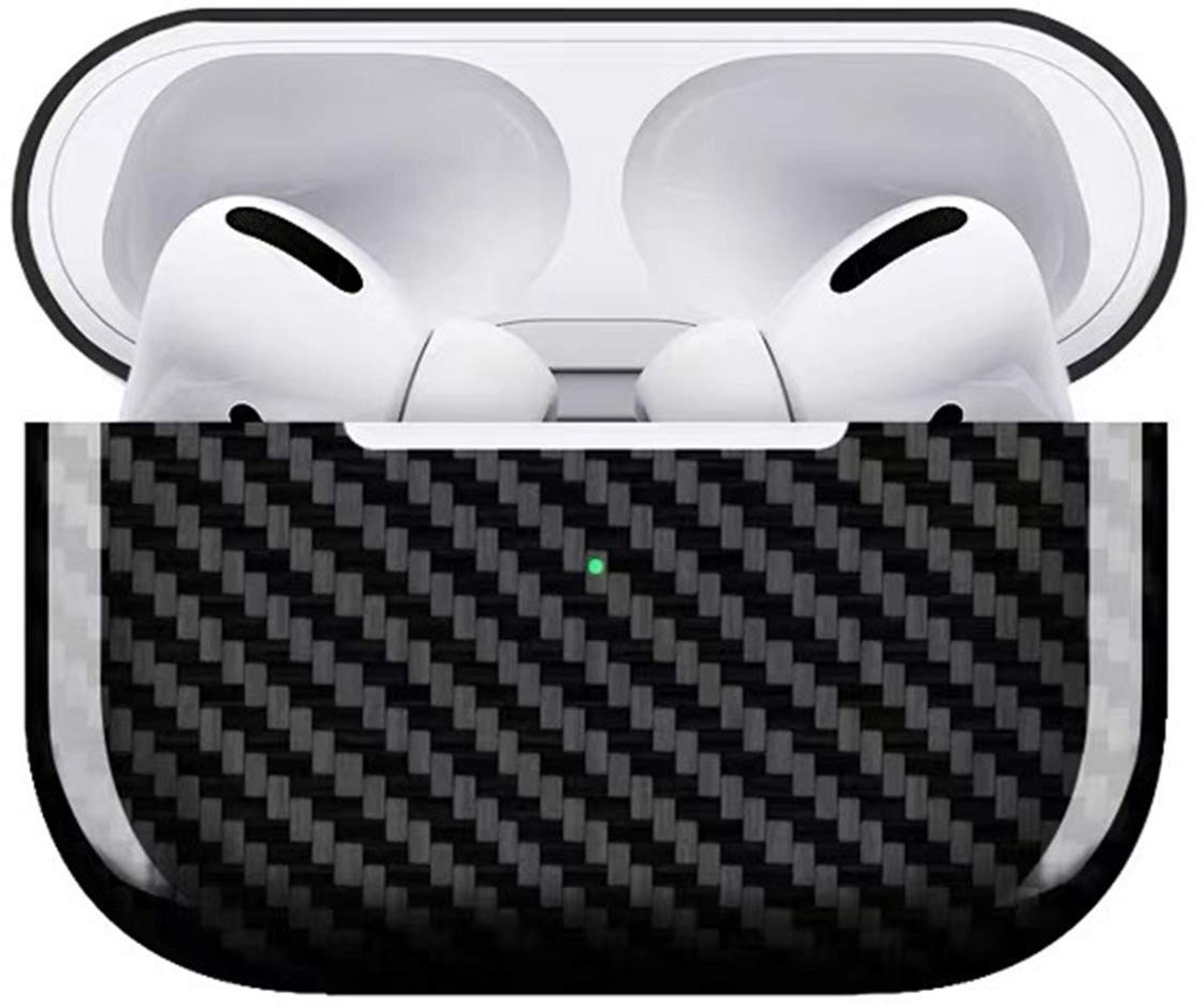 Dailygoods - Dailygoody - Ultradunne hoes - Carbon case - Krasbestendig - Zwart - Bescherming - Ideaal voor AirPods Pro - Stijlvol ontwerp