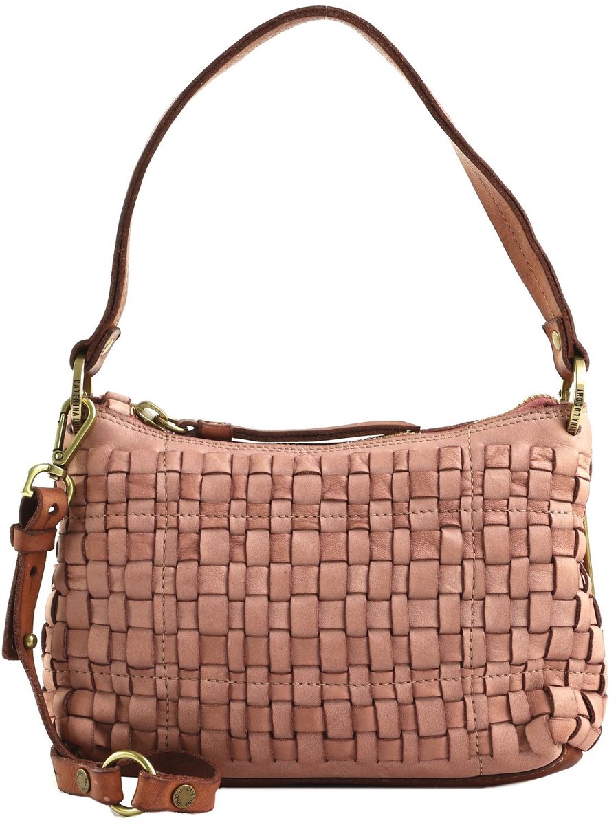 CATERINA LUCCHI Leren schoudertas Asia Shoulder Bag Rosa oud roze