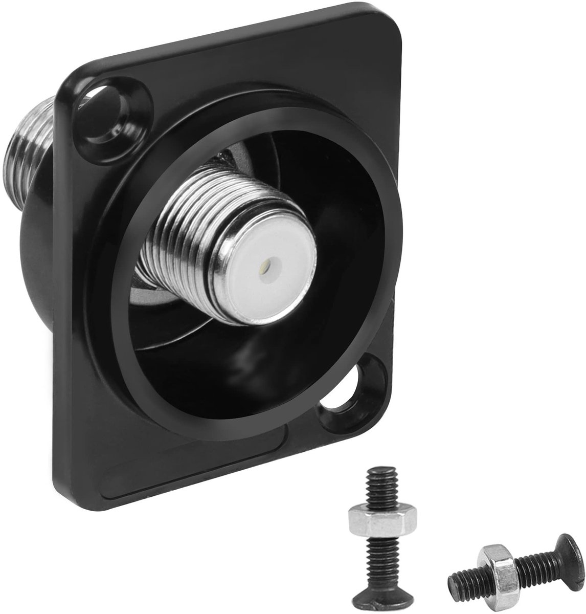 Dailygoods - Dailygoody - F-Type Panel Mount Adapter - Coaxial Connector voor TV en Satelliet