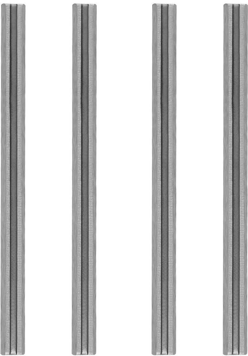 Dailygoods - Dailygoody - Omkeerbare Bladen - 4 Stuks 82x5.5mm - Vervangende Schaafbladen - Geschikt voor Bosch Schaafmachines - Splitterkleur