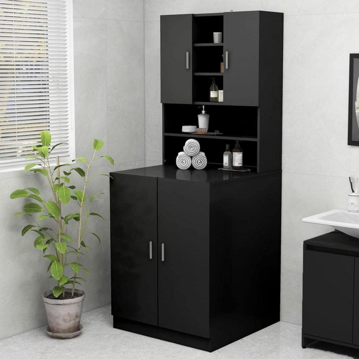 Opbouwmeubel Kast - Wasmachine Ombouw - Meubel Rek - Opbergsysteem