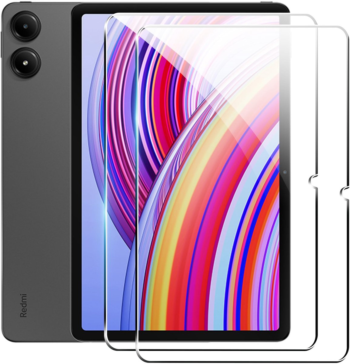 Dailygoods - Dailygoody - Gehard Glas Beschermfolie - Krasbestendig - 9H Hardheid - 12,1 Inch - Luchtbelvrij - Geschikt voor Redmi Pad Pro en Poco Pad