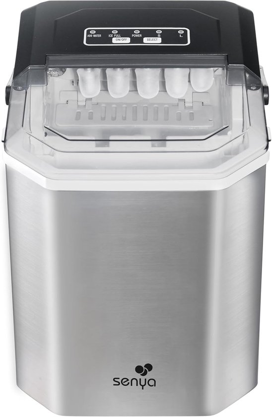 IJsmachine - IJsblokjesmaker - Drankjes Koelen - 2 IJsmaten - 12 kg per dag - Zilver — afbeelding 5