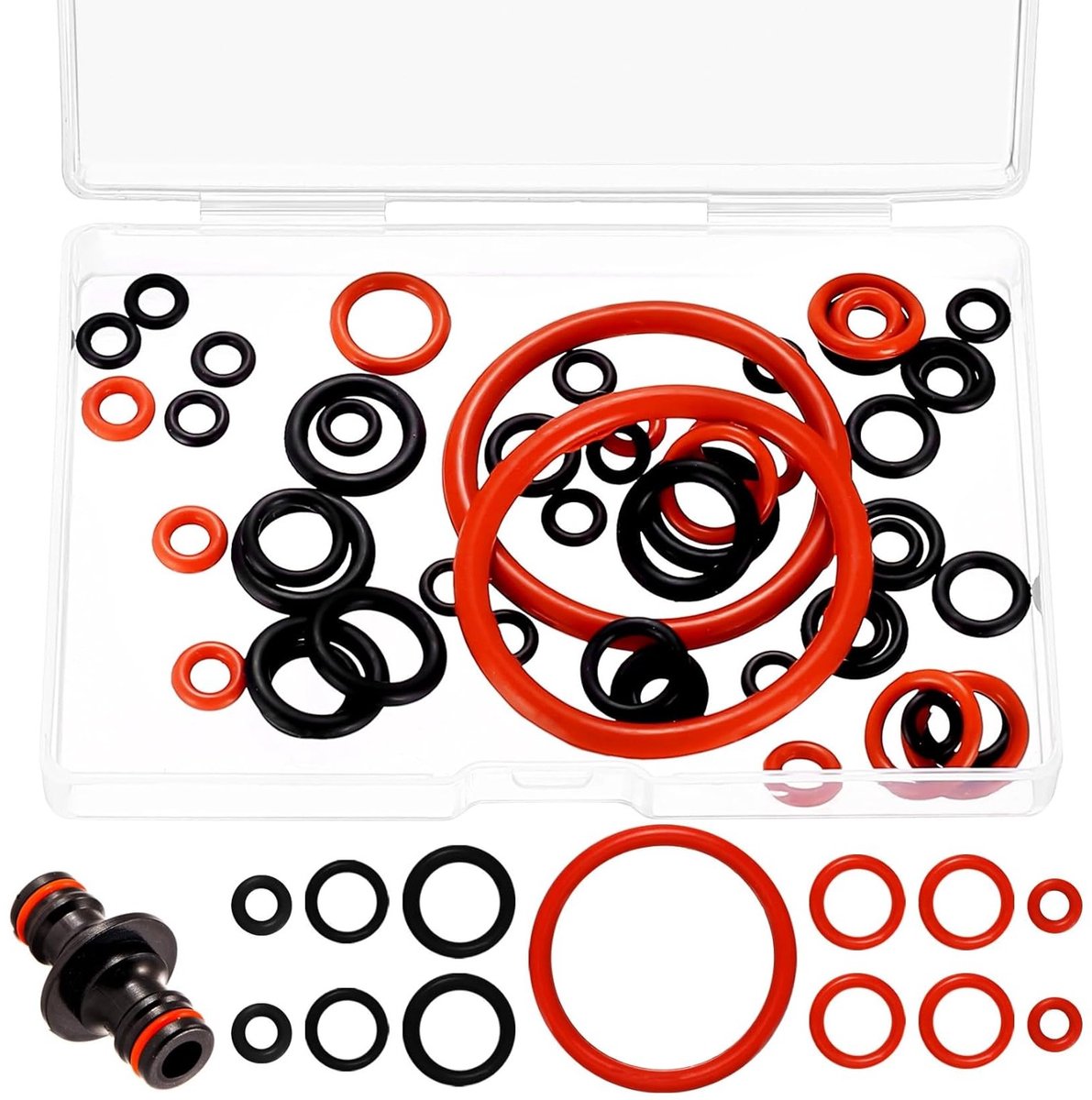 Complete Set van 50 Stuks Siliconen O-Ringen voor Koffiemachines, Onderhoudsset voor Rubberafdichtingen en Reparatie van Stoom- en Waterkleppen