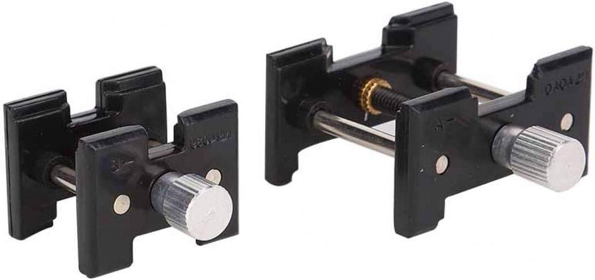 Verstelbare Plastic Movement Holders voor Horloge Reparatie en Sieraden Maken - 2 Stuks, Ideaal voor Klokkenmakers en Hobbyisten