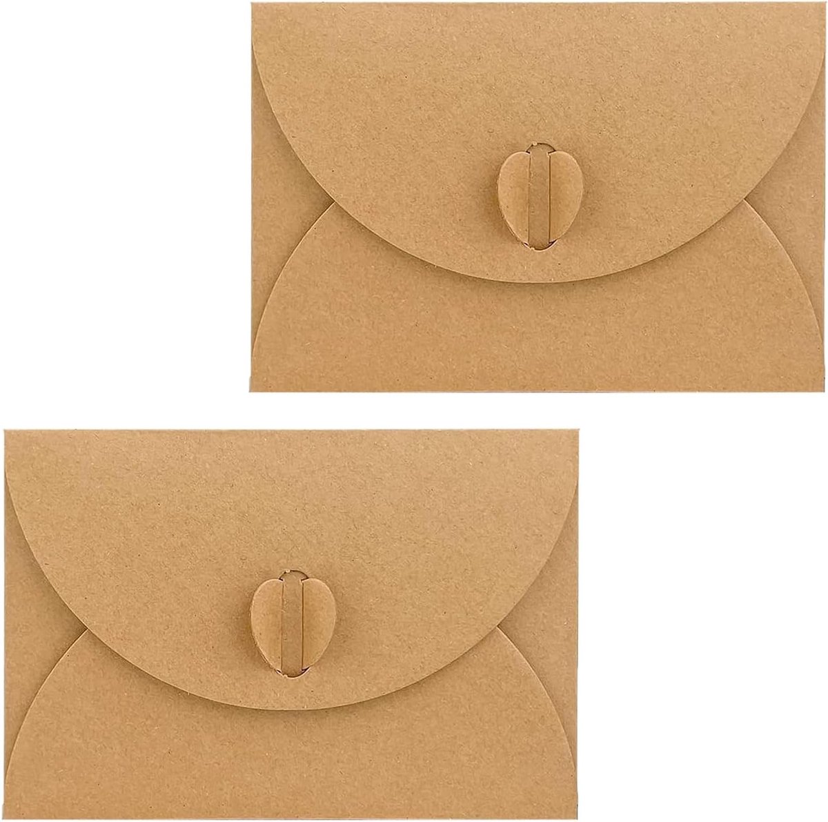 Envelopes in Hartvorm voor Cadeaukaarten, Postkaarten en Wenskaarten voor Kerst en Valentijnsdag