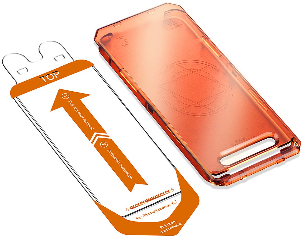 OLOEY Geschikt voor iPhone 16 Pro/iPhone 17 schermbeschermer-[Stofwerende kit] Gehard glas [Automatische positionering] Eenvoudig te installeren - 2 stuks