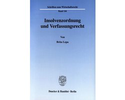 Insolvenzordnung Und Verfassungsrecht
