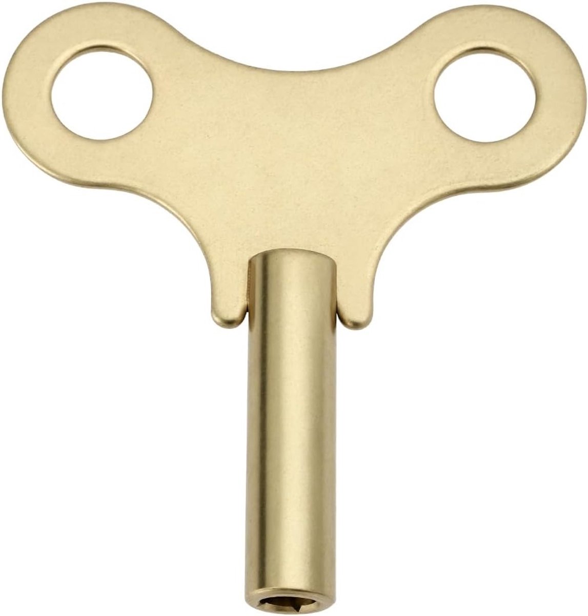 Antieke Klok Winden Sleutel van Metaal 4mm - Vintage Wind Chimes Sleutel voor Klokken met Vierkante Opening en Enkel Eind 55x52