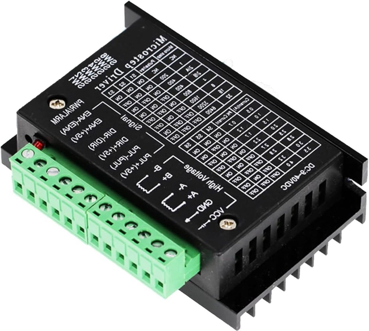 Stepper Motor Driver voor Nema 17/23/34, 4A, 9-42V, 32 Segmenten, Geschikt voor 3D Printers en CNC Machines