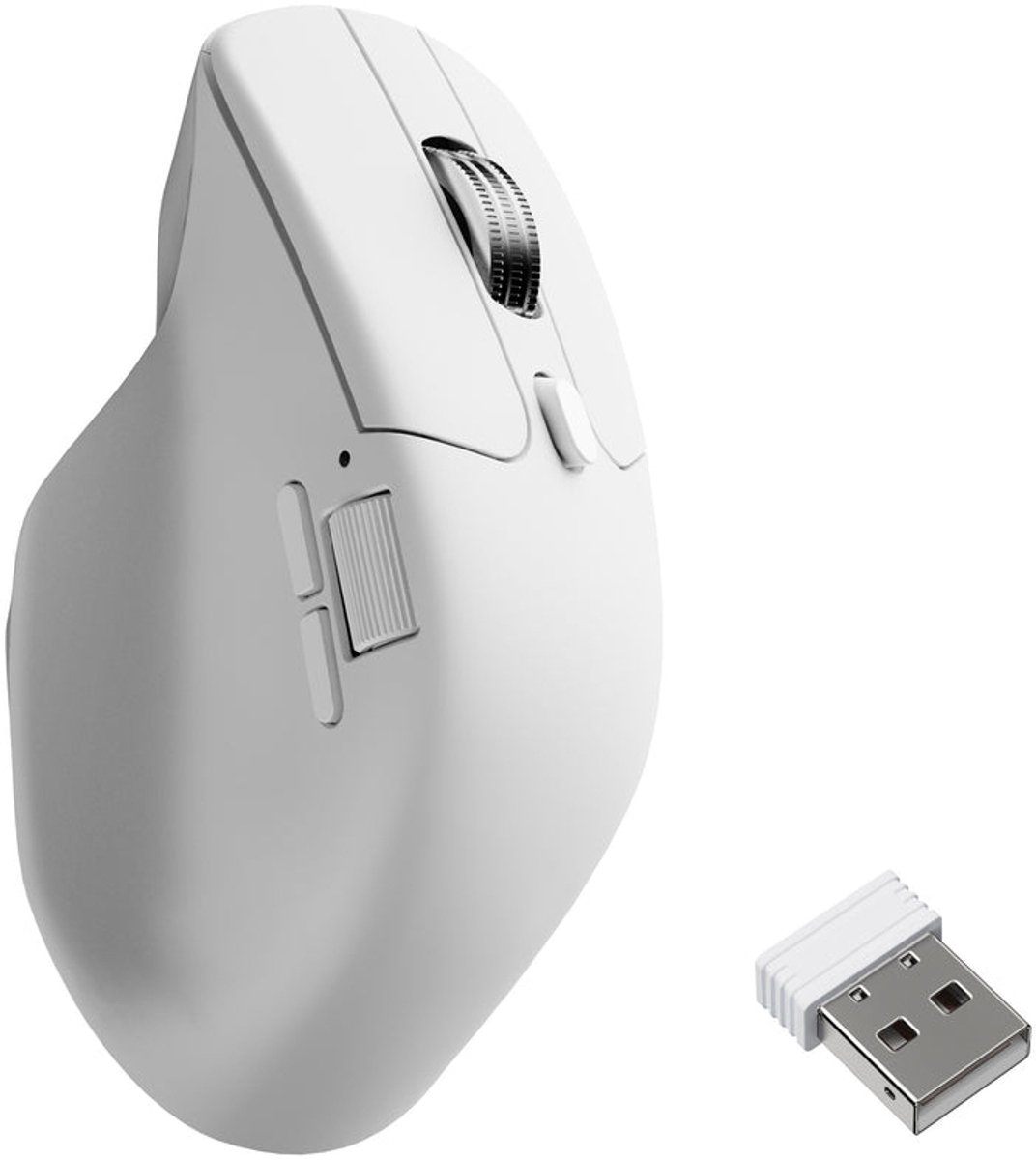 Keychron M6 - Gaming Muis - Draadloos - 8000 Hz - PixArt 3950 - 30.000 DPI - Bluetooth/USB-C - Wit