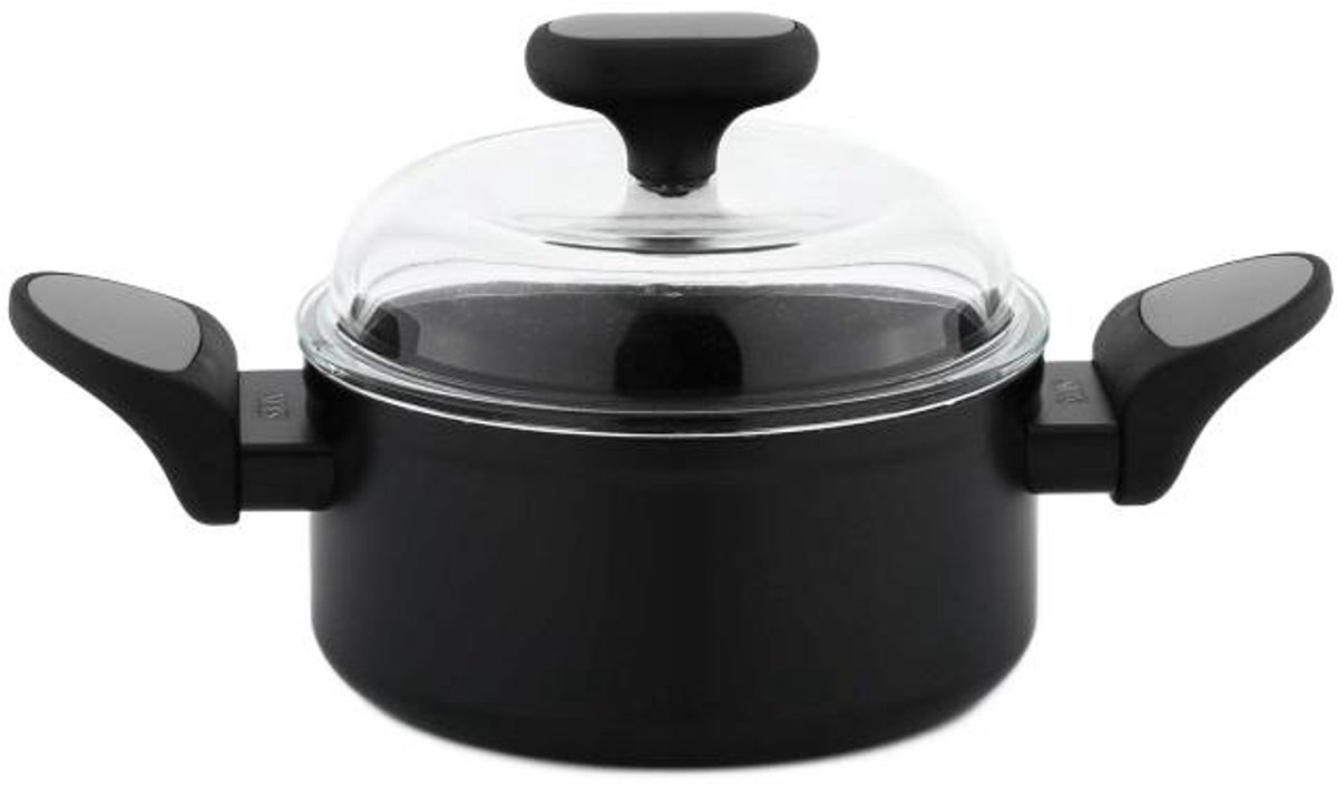 Nois Salto Silver - Traditionele Pan - 16 cm - Met Deksel - 1,5 L