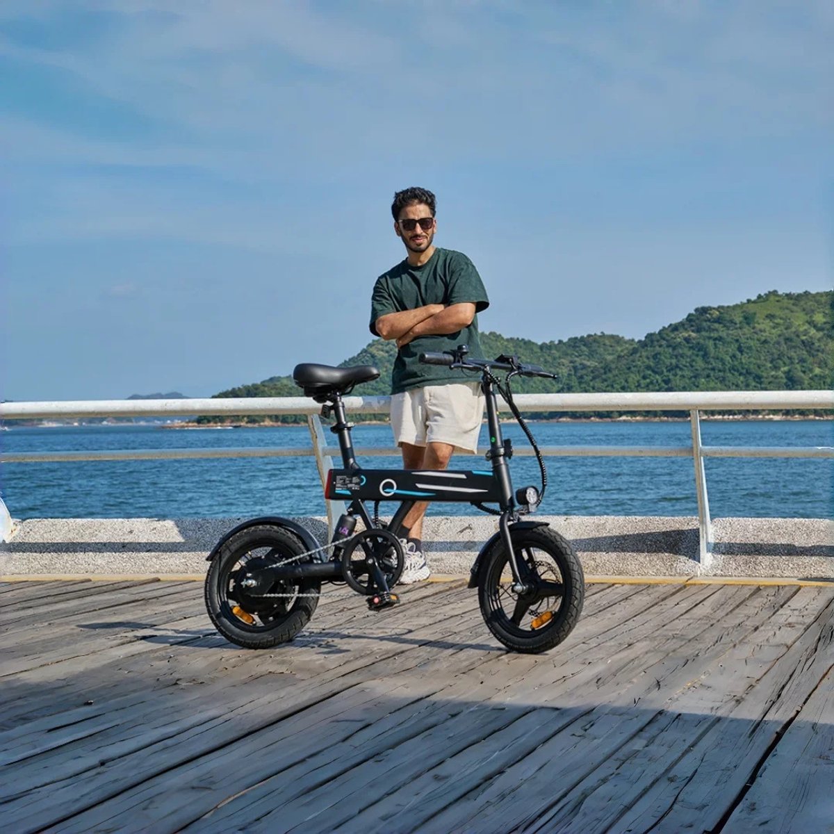 LUMÈ STORE Elektrische Fiets Opvouwbaar – E-bike Volwassenen- Fatbike - Inklapbaar - 36V 7,8Ah - Compact - 14 Inch - 25KM - Zwart – foto 5