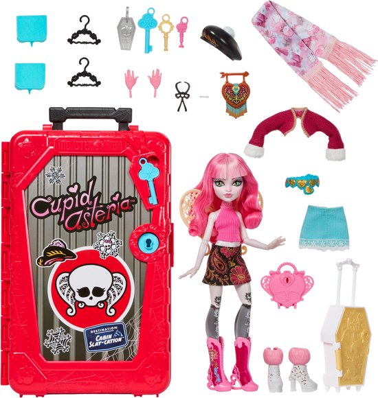 Monster High Skulltimate Secrets Cabinevakantie Speelset - Cupid Asteria Pop en Accessoires van Monster High — afbeelding 4