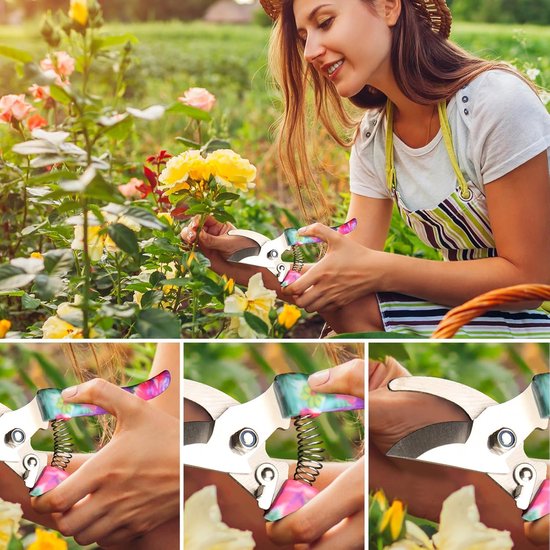 Allecto - tuinset met ergonomische handgrepen, inclusief gereedschap, plantenspuit en opbergkoffer - perfect voor tuinieren en cadeau van Allecto — afbeelding 2