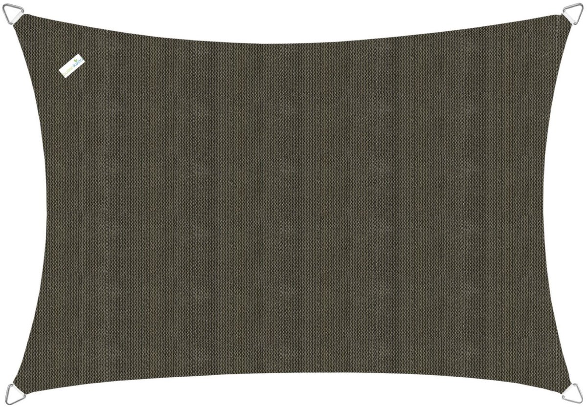 Buitenkado Schaduwdoek rechthoek 2x2.5 - Taupe zwart