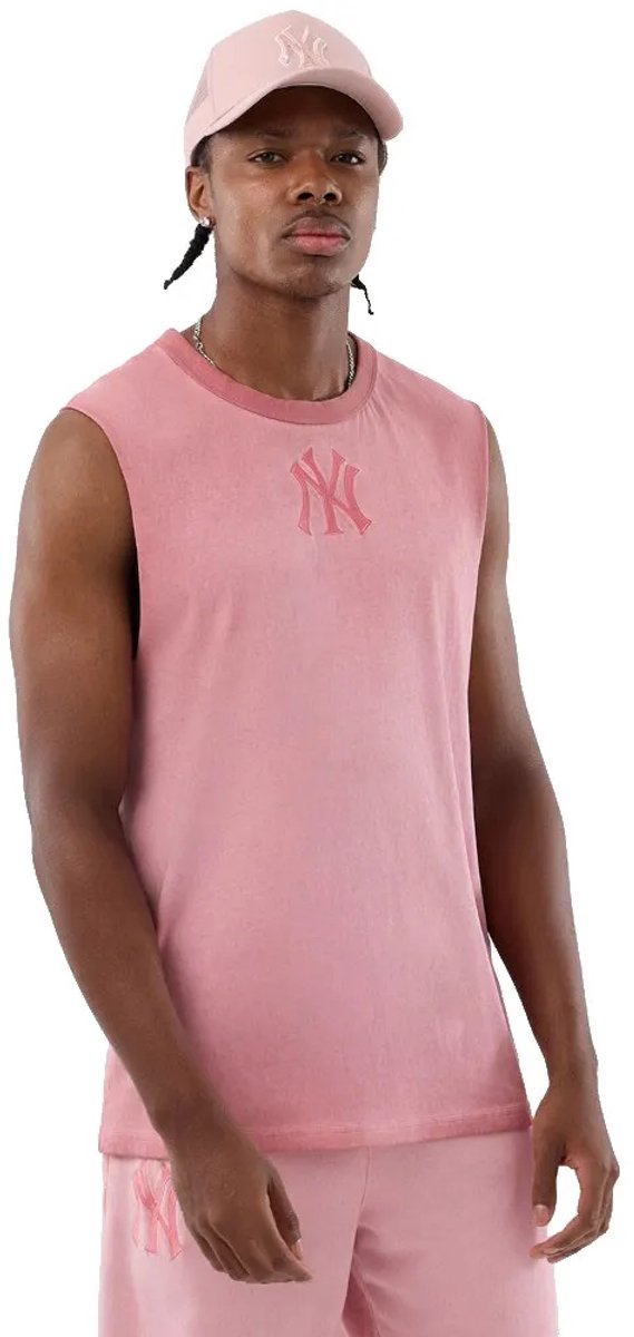 New Era Mlb Washed Logo New York Yankees Mouwloos T-shirt XL Man Zwart