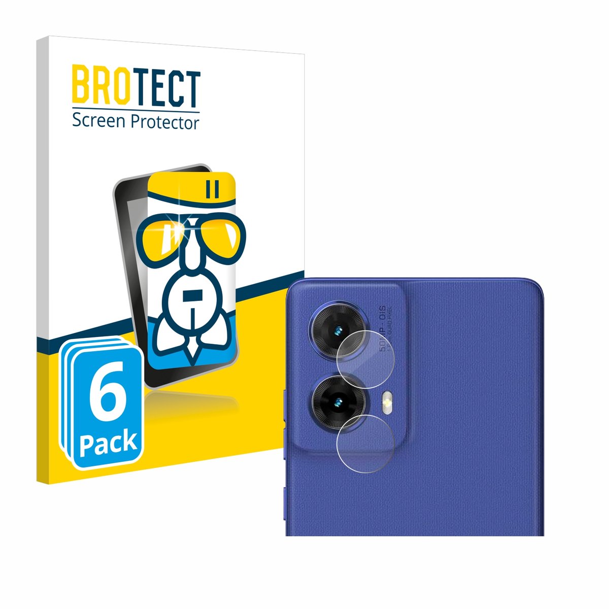 Screenprotector 6 Stuks voor Motorola Moto G85 (ALLEEN Camera) Beschermglas transparant