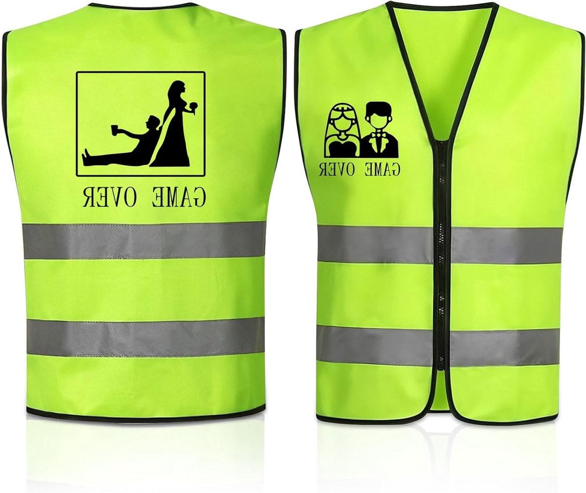 Heren Vest voor Vrijgezellenfeest, Creatieve Kostuums voor Mannen, Reflecterende Shirts en Accessoires voor Feesten