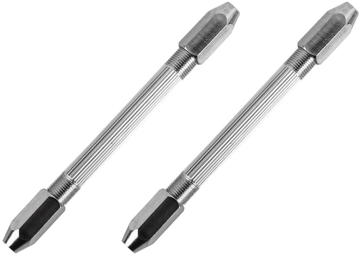 Dailygoods - Mini-boorclip - Punttang met dubbele kop - Voor horlogereparatie - Compact formaat - Ideaal voor precisiewerk - Geschikt voor fijn handwe