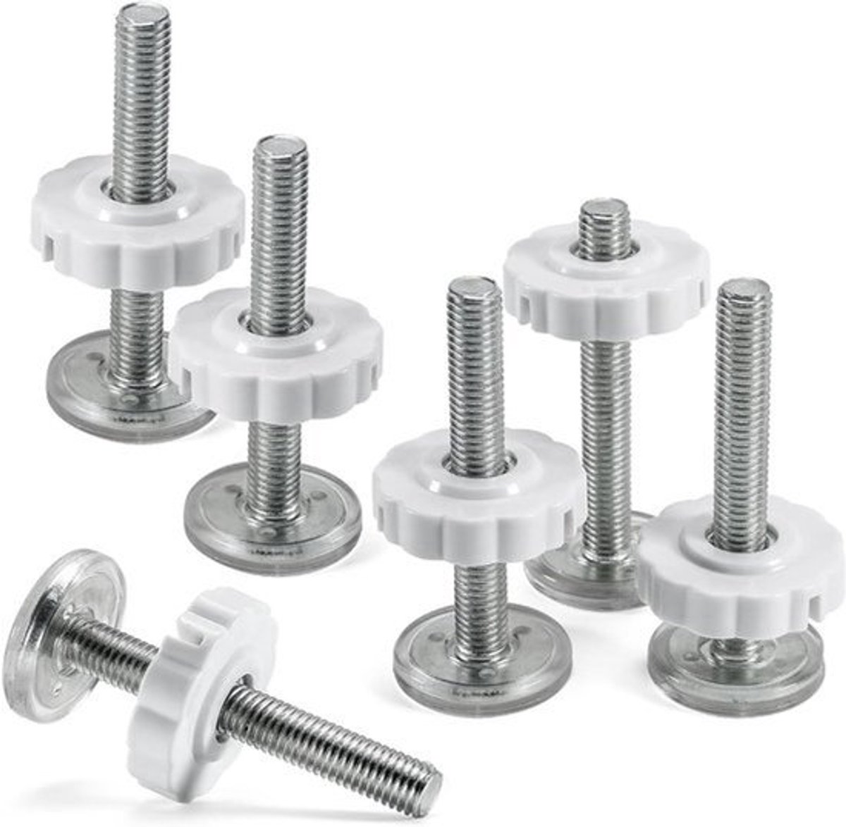 Draadspindelstangen schroevenset voor kinderrooster - 6 stuks