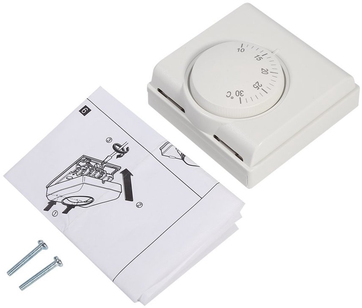 Elzusha - Thermostaat - Mood Thermostat Controller - Voor Centrale Airconditioning - 220V - Energiebesparend - Geschikt voor Thuisgebruik - Betrouw...