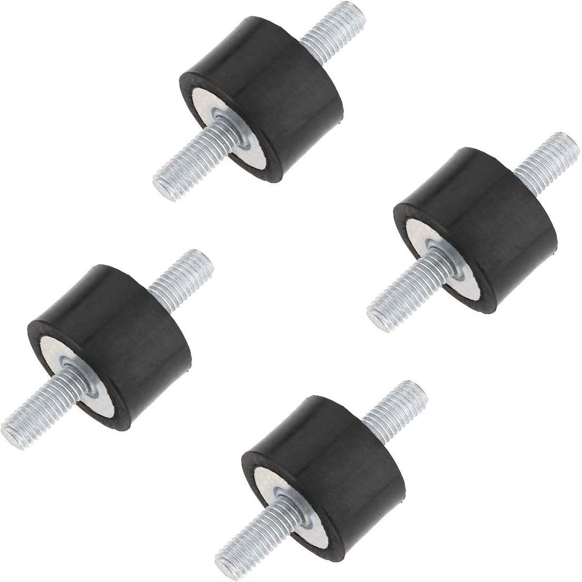 Elzusha - Rubber Shock Absorber - Vibration Isolator - Ideaal voor Auto - Demper Mount Set - 4 Stuks - Geschikt voor Lichtere Lasten