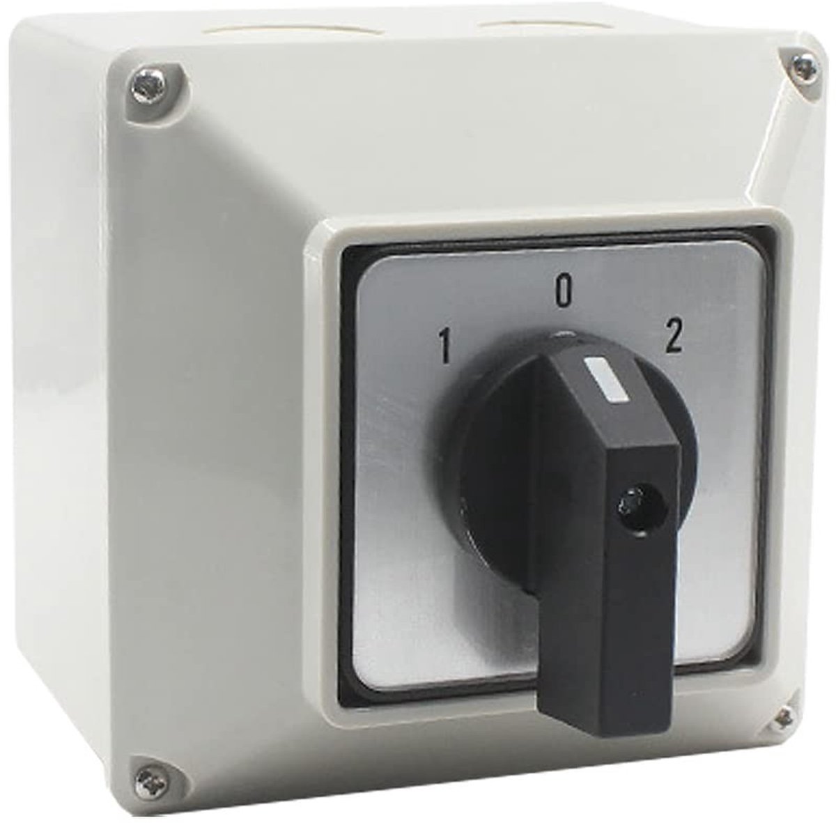 Dailygoods - Ingesloten Omschakeling Schakelaar - 32A 3 Positie - 12 Terminals voor Elektrische Bedrading - Universele Rotary Cam Selector - 380V - Ge