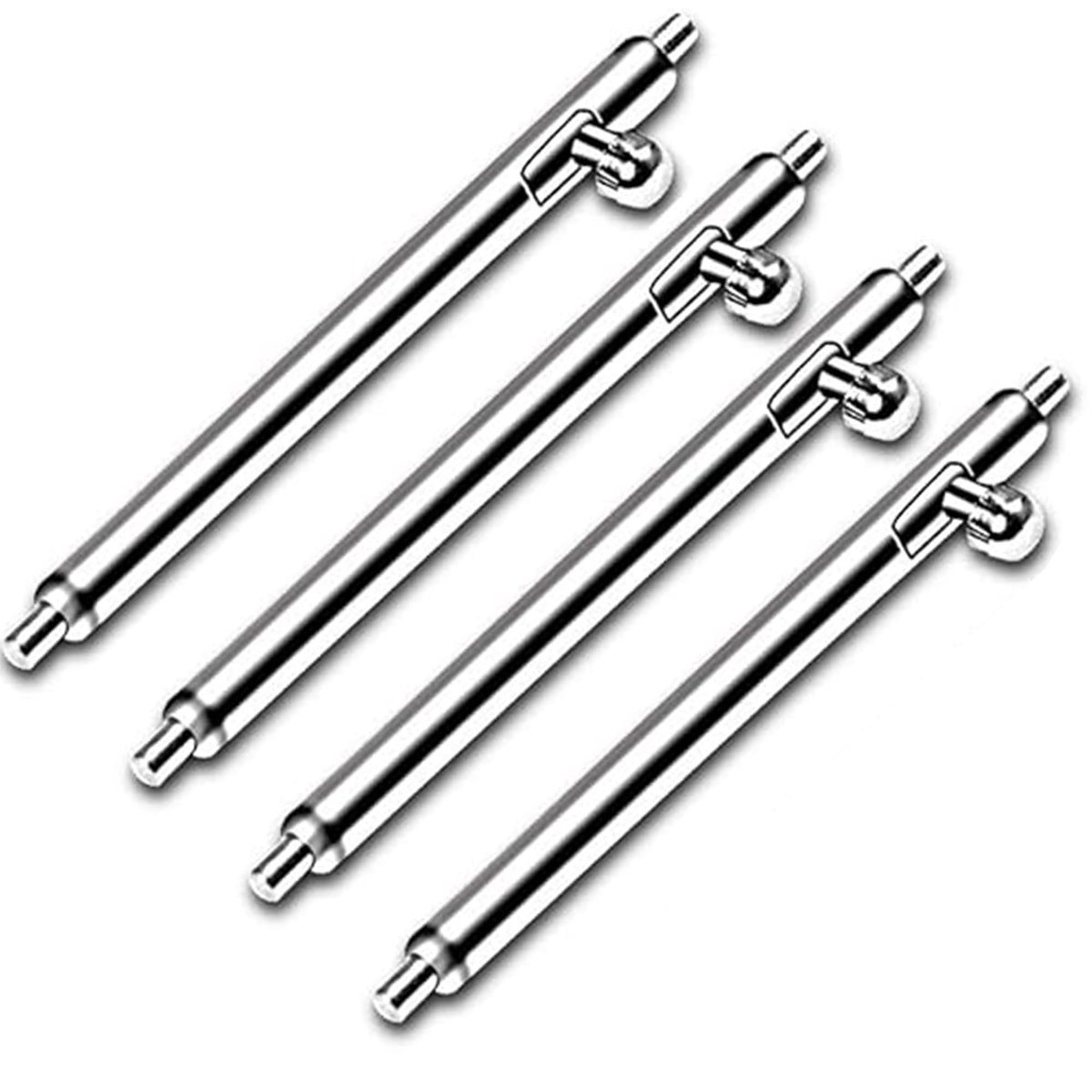 Livia home - Veerstaafjes 22mm - Horlogebandstiften - Roestvrij staal - Horloge gereedschap - Horlogeband-veerstaafjes - 4 stuks - Geschikt voor horlo