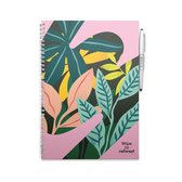 MOYU Uitwisbaar Notitieboek A4 - Love Garden - Premium Cover - Multifunctionele pagina’s - Inclusief uitwisbare pen, penhouder en wisdoekje