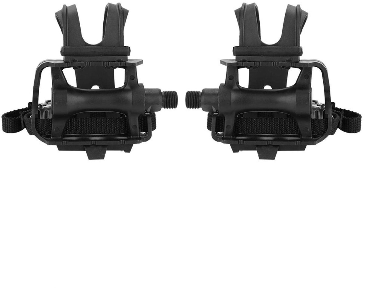 Zeynomax - Fietspedalen - Professionele nylon - Lichtgewicht ontwerp - Teenclips - Verbeterde grip - Geschikt voor racefiets en mountainbike