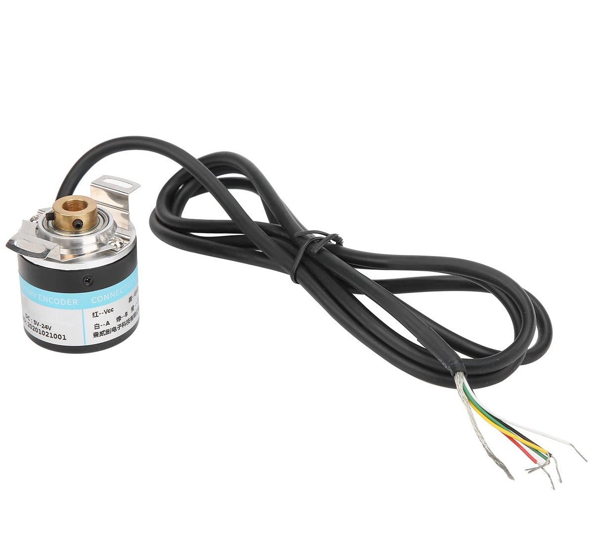 Elzusha Encoder - Incrementele Encoder - Professionele Motor Reducer - 3Phase Half Holle As 6mm - Duurzaam en Robuust - Geschikt voor DC524V ...