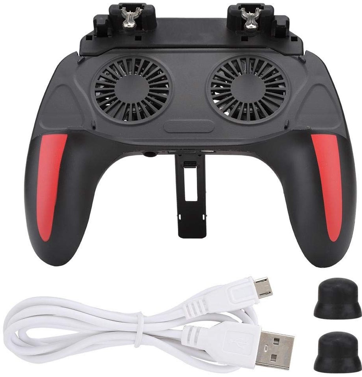 Zeynomax - Gamecontroller - Smartphone-gamepad - Ergonomisch ontwerp - Geschikt voor 4.7-6.5 inch - Koelventilatoren - Ideaal voor gamers - Voor mob..