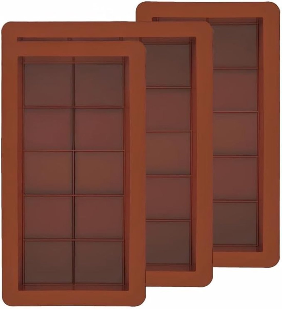 Siliconen Chocoladevorm Set - 3 Delige Chocoladereep Mallen - Flexibel & BPA-vrij