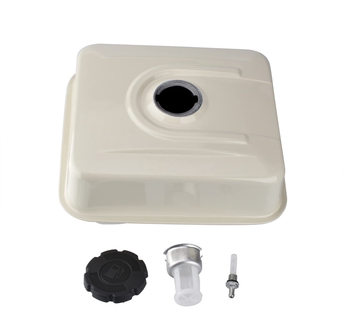Dailygoods - Dailygoody - Brandstoftank met dopfilterpakking - Brandstoffilter - Geschikt voor Honda GX240 en GX270 - Inclusief tankdeksel - Duurzaam en betrouwbaa