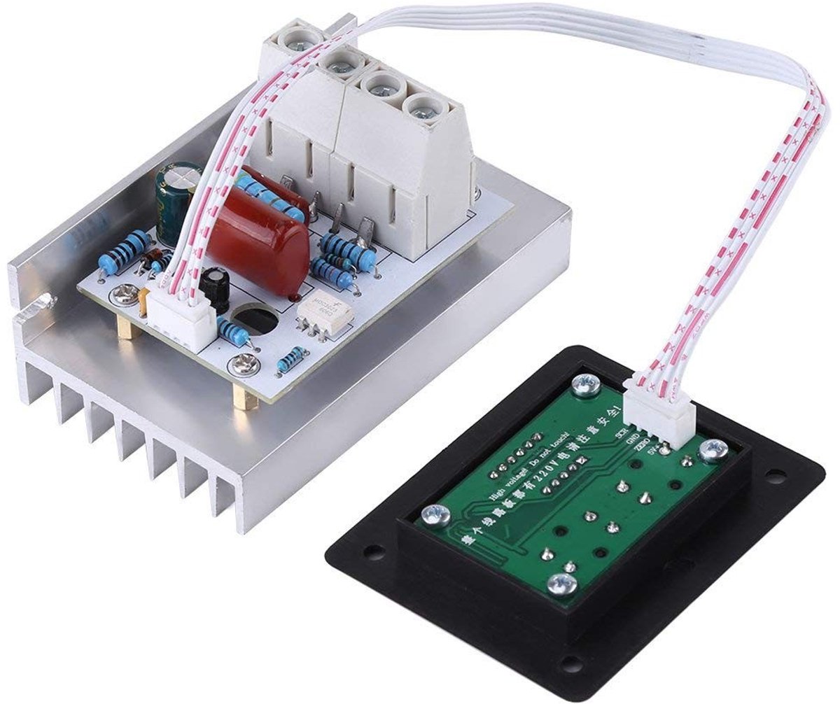 Dailygoods - Dailygoody - 10000W Regulator - Dimmer - Stabiliteit - 220V - Voltage Regulator - 80A - Geschikt voor Motoren - LED Display