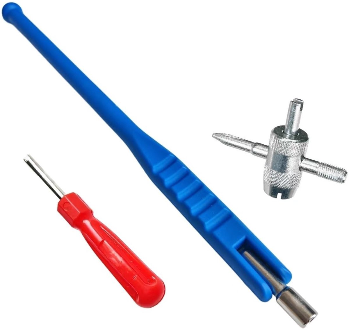Dailygoods - Dailygoody - Ventiel Trekker Set - 3-delige Auto Reparatie Tool Kit - Voor Tire Valve Onderhoud - Inclusief Handgereedschap - Efficiënt en Betrouwbaar..